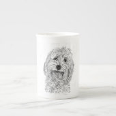 Saffy la tasse blanche de Cockapoo Chine (Devant)