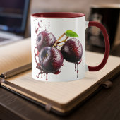 Saftige pruim spat kopje mok