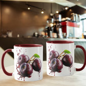 Saftige pruim spat kopje mok