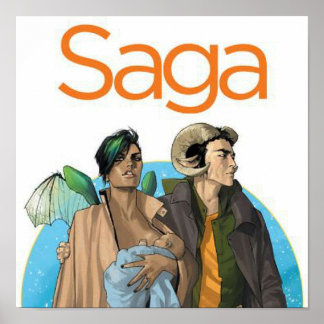 Saga Comic Poster