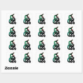 Sagacious Serpent Vierkante Sticker (Vel)