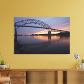 Sagamor Bridge over Kaapskabelkanaal, Canvas Afdruk (Insitu (Woonkamer))