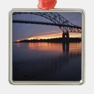 Sagamor-brug over Cape Cod-kanaal, 2 Metalen Ornament