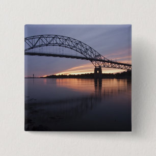 Sagamor-brug over het Cape Cod-kanaal, Vierkante Button 5,1 Cm