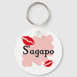 S'agapo - Grieks - ik hou van je Sleutelhanger