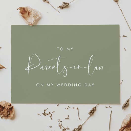 Sage À mes parents en droit sur ma carte de jour d