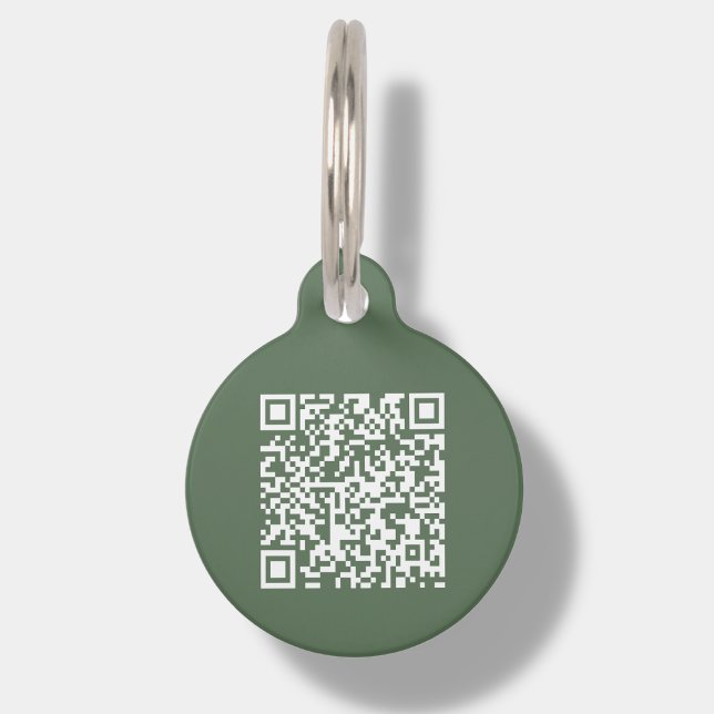 Sage aangepaste QR-code | PET-ID-tag scannen Huisdierpenning (Creator heeft geüpload)