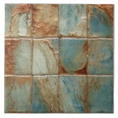 Sage Abstract Square Collectie EMMA Faux Relief Tegeltje (Voorkant)