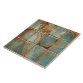 Sage Abstract Square Collectie EMMA Faux Relief Tegeltje (Zijkant)