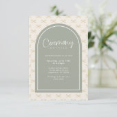 Sage Afstuderen Ceremonie Begingegevens Informatiekaartje (Staand voorkant)