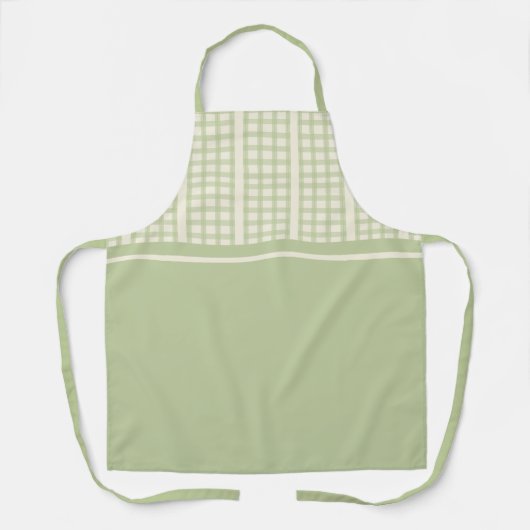 Sage and Cream All-Over Print Schort (Voorkant)