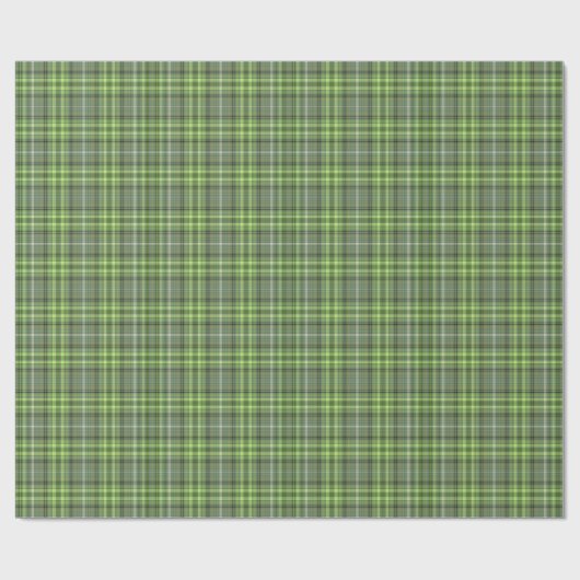 Sage and Olive Green Plaid Cadeaupapier (Vlak)