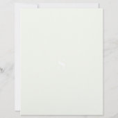 Sage and Olive Plaid Stationery Paper (Achterkant)