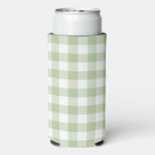 Sage and White Buffalo Plaid Gingham (Seltzer Achterkant)