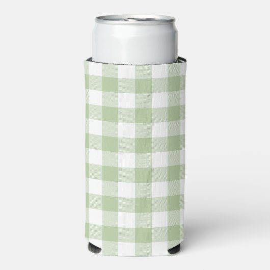 Sage and White Buffalo Plaid Gingham (Seltzer Voorkant)