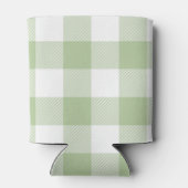 Sage and White Buffalo Plaid Gingham Blikjeskoeler (Achterkant)