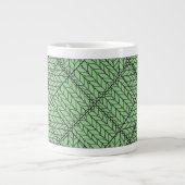 SAGE ARGYLE BREISELEN Grote Witte Mok (Voorkant)