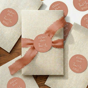 Sage Artisan Nagel Boutique Bedanklabel Ronde Sticker