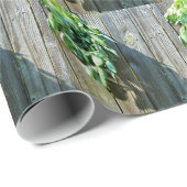 Sage Barn-wood, vers gesneden Cadeaupapier (Rol Hoek)