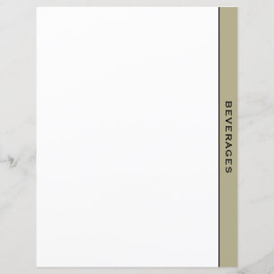 Sage Black & White Recipe Divider Dranken