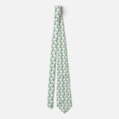 SAGE BLANC EUCALYPTUS MOTIF MENS CRAVATE (Dos)