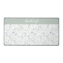 Sage Blau Waterverf Wilde Bloem Florale Aangepaste