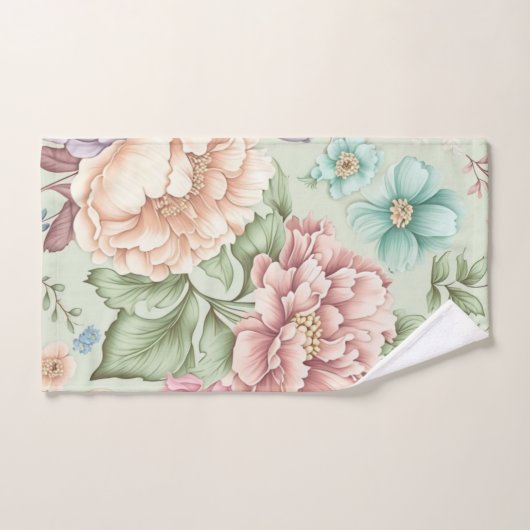 SAGE  BLOEMEN BADKAMER HANDDOEK SET (Handdoek)