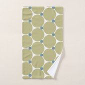 Sage Blue Dot Abstract Bad Handdoek (Handdoek)