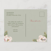 Sage & Blush Ik wil dat je mijn vriend van het eer Briefkaart (Achterkant)