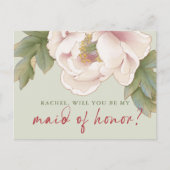 Sage & Blush Ik wil dat je mijn vriend van het eer Briefkaart (Voorkant)