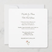 Sage & Blush Waterverf Square Weddenschap Kaart (Achterkant)