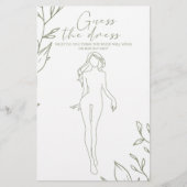 Sage Boho Bloemen Bruidsspel Raad de jurk Flyer (Voorkant)