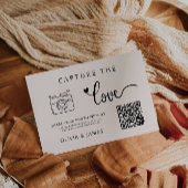 Sage Boho Capture la carte de code QR du Mariage L