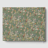 Sage Boho Floral Wedding Gastenboek (Achterkant)