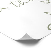 Sage Boho Flowers raad hoeveel kussen Game Post Poster (Hoek)