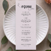 Sage Boho Wedding Menu Kaarten Sjabloon