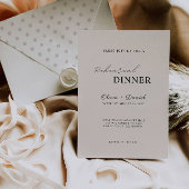 Sage Boho Wedding Repetitie Dinner Sign Night, Kaart