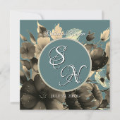 Sage Bouquet bruiloft repetitie uitnodiging (Voorkant)