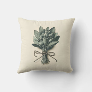 Sage Bunch Vintage Botanische Apotheek Plant Kussen