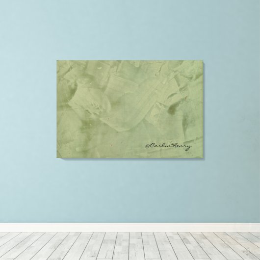 Sage Canvas Afdruk (Insitu (Houten vloer))