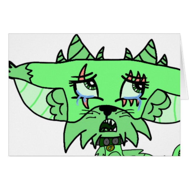 Sage Character Note Card - Blank (Voorkant Horizontaal)