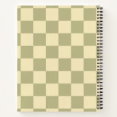 Sage Checkerboard Notitieboek (Achterkant)