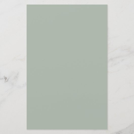 Sage Clean Line Mariage Diner Menu (Dos)