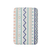 Sage & Coral Native American Pattern Badmat (Voorkant Verticaal)