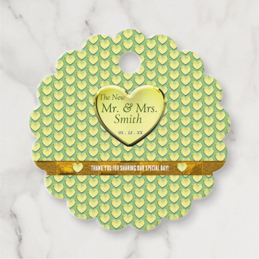 Sage dank u feest evenement bruiloft bedankjes labels (Voorkant)