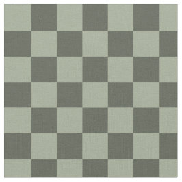 Sage Dark Green Checker Checkerboard Checkered Stof