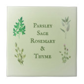 Sage de Parsley Rosemary Thyme Herbe Carreaux en c (Devant)