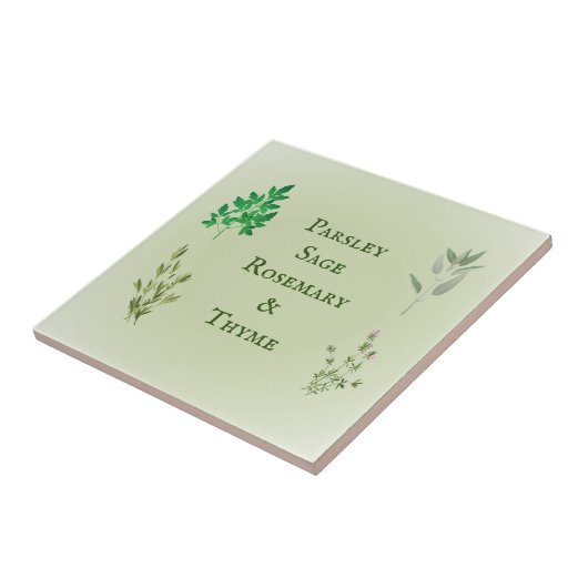 Sage de Parsley Rosemary Thyme Herbe Carreaux en c (Côté)