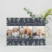 Sage d'hiver | Carte de collage photo de vacances (Debout devant)