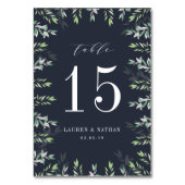 Sage d'hiver | Carte de numéro de table personnali (Par défaut)